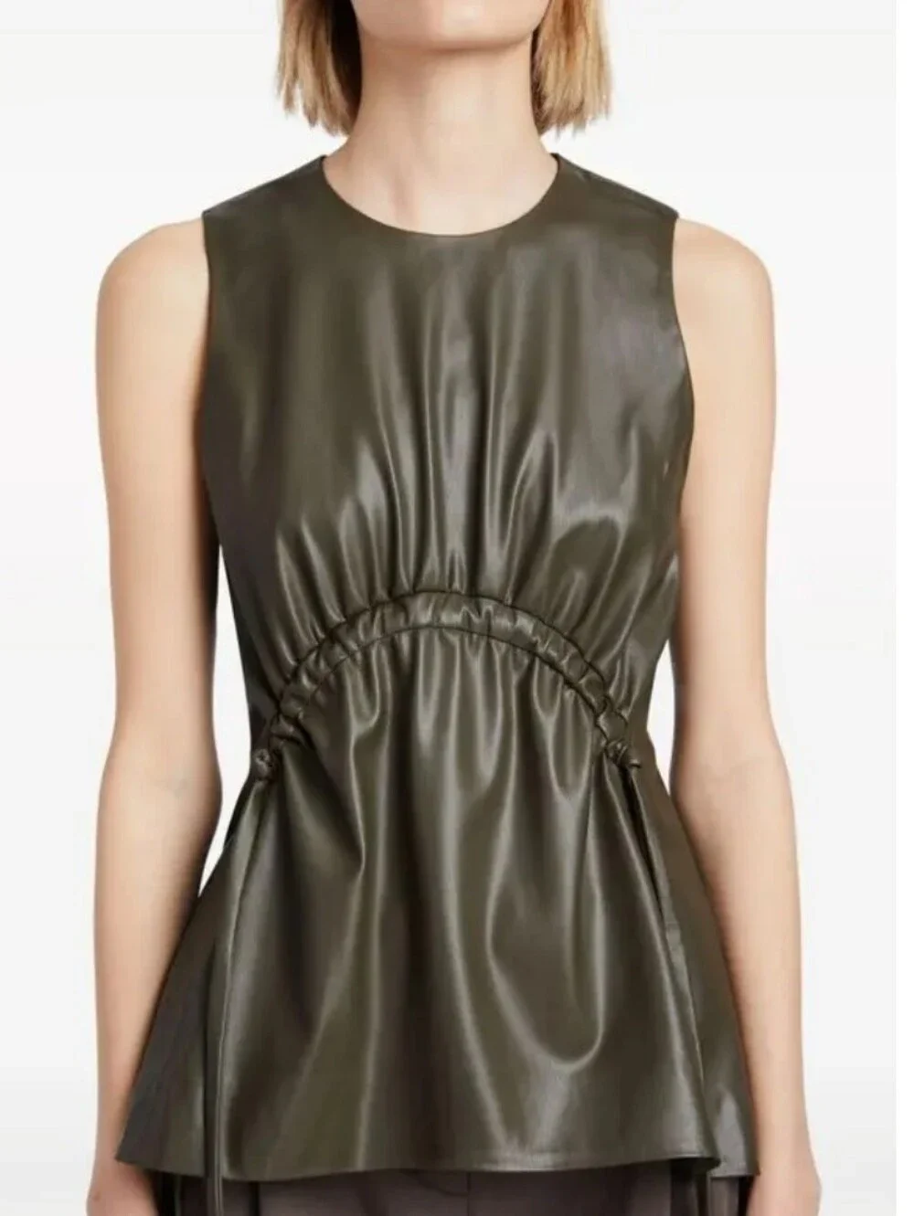 PROENZA SCHOULER FAUX LEATHER TOP